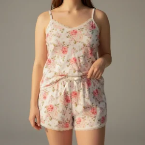 Set Azalea Estampado - Flor Vintage Rosa