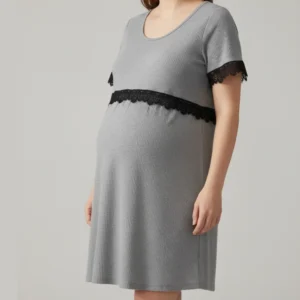 Camisón Maternal Alina - Gris
