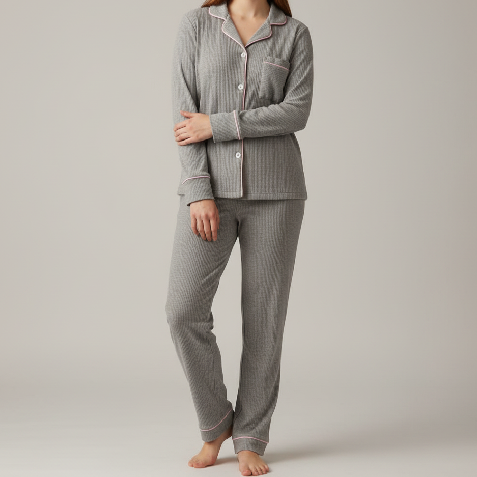 Camisero Eugenia- Gris Melange - Image 3