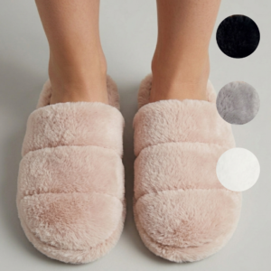 Pantuflas simil piel