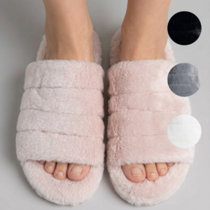 Pantuflas simil piel - Abiertas