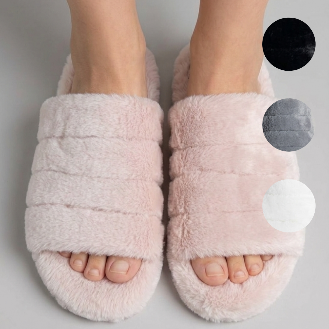 Pantuflas simil piel - Abiertas